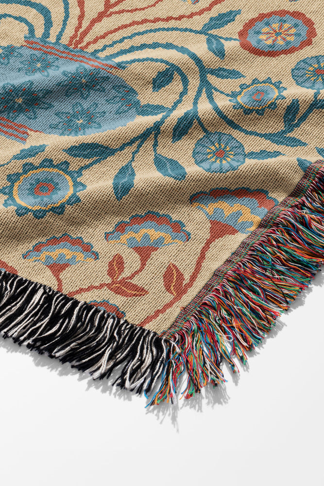 
            
                Load image into Gallery viewer, Dreamy Damask Sunscape By Jackie Tahara Jacquard Woven Blanket (Beige) | Harper &amp;amp; Blake
            
        