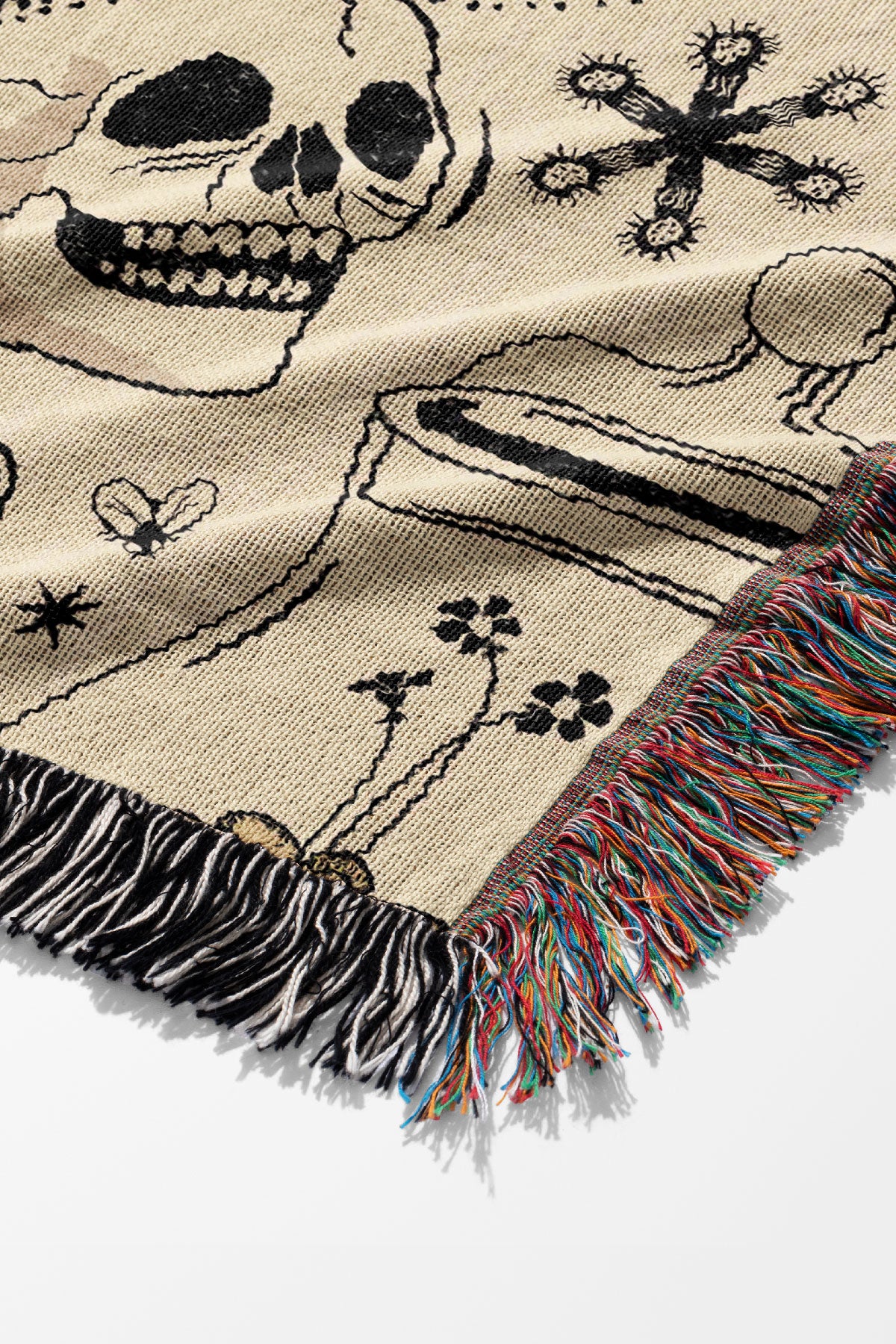 Carnivorous Plants by Misentangledvision Jacquard Woven Blanket (Beige) | Harper & Blake