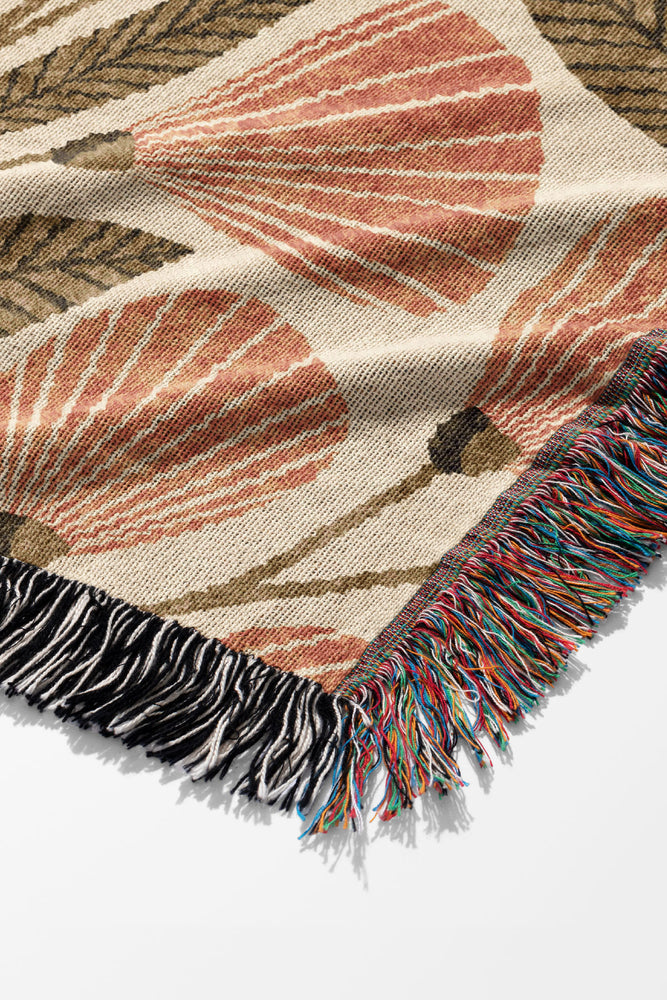 Cecile By Amy MacCready Jacquard Woven Blanket (Beige) | Harper & Blake