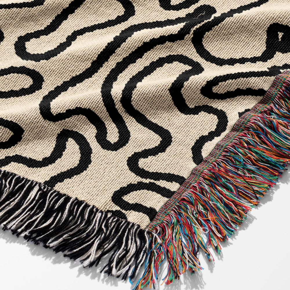 
                  
                    Doodle Line Art Jacquard Woven Blanket (Cream) | Harper & Blake
                  
                
