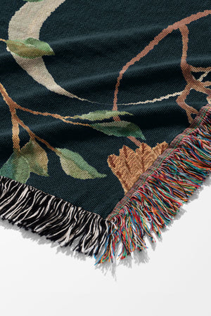 
            
                Load image into Gallery viewer, Enchanted Wonderland by Cecilia Mok Jacquard Woven Blanket (Blue) | Harper &amp;amp; Blake
            
        