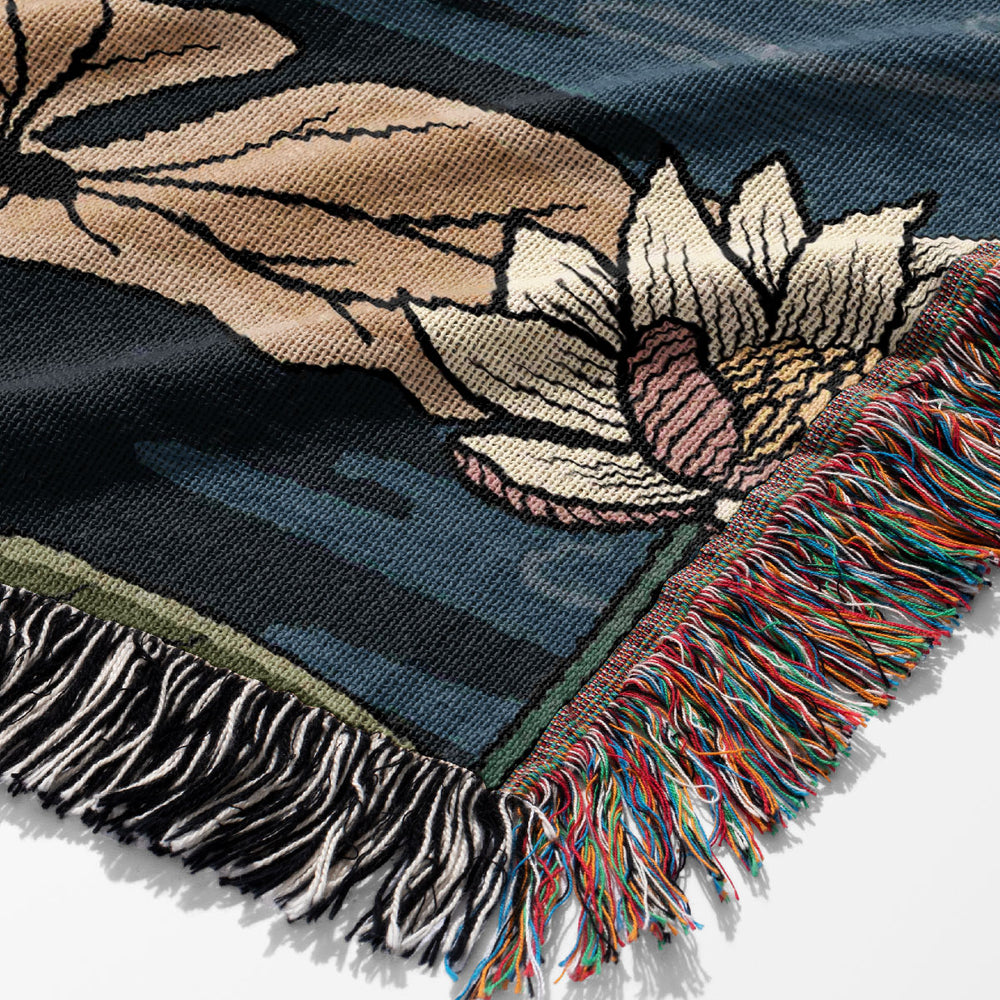 
                  
                    Quirky Frogs by Misentangledvision Jacquard Woven Blanket (Blue) | Harper & Blake
                  
                