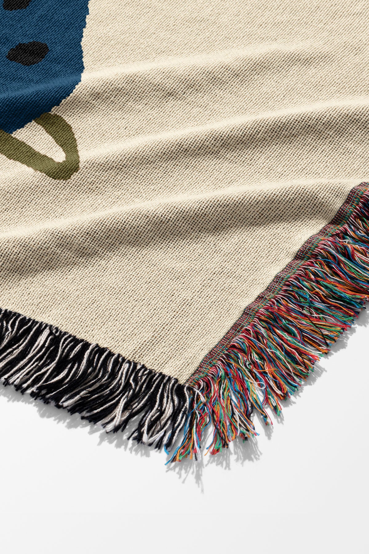 Botanical Planets by Ani Vidotto Jacquard Woven Blanket (Beige) | Harper & Blake
