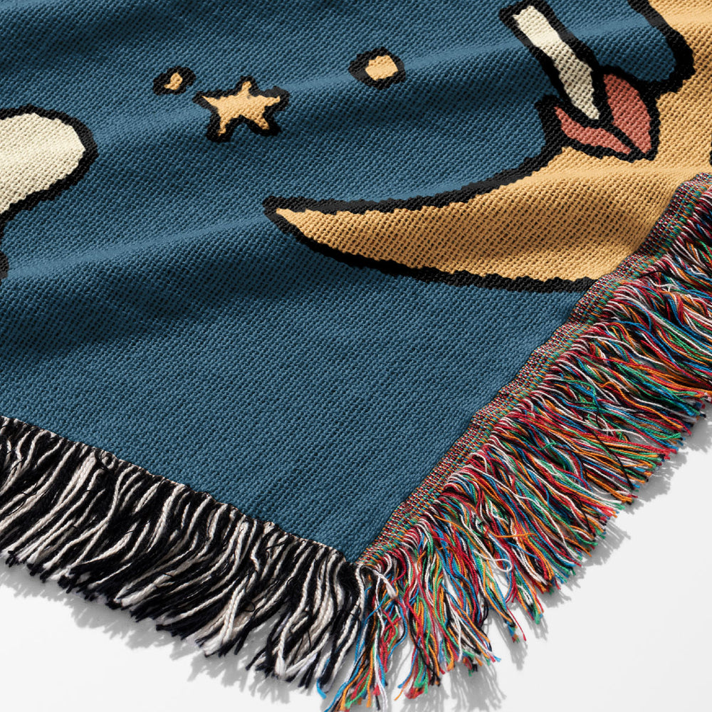 
                  
                    Sassy Moon by Aley Wild Jacquard Woven Blanket (Blue) | Harper & Blake
                  
                