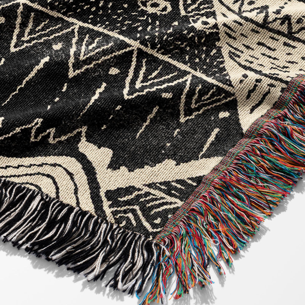 
                  
                    Mystical Mountains by Misentangledvision Jacquard Woven Blanket (Monochrome) | Harper & Blake
                  
                
