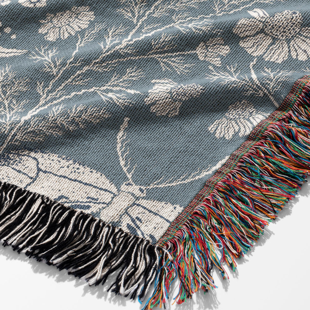 
                  
                    Wildflower Botanical by Denes Anna Design Jacquard Woven Blanket (Grey) | Harper & Blake
                  
                
