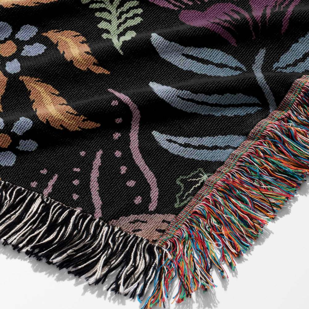 
                  
                    Mystical Grey Wolves by Misentangledvision Jacquard Woven Blanket (Black) | Harper & Blake
                  
                