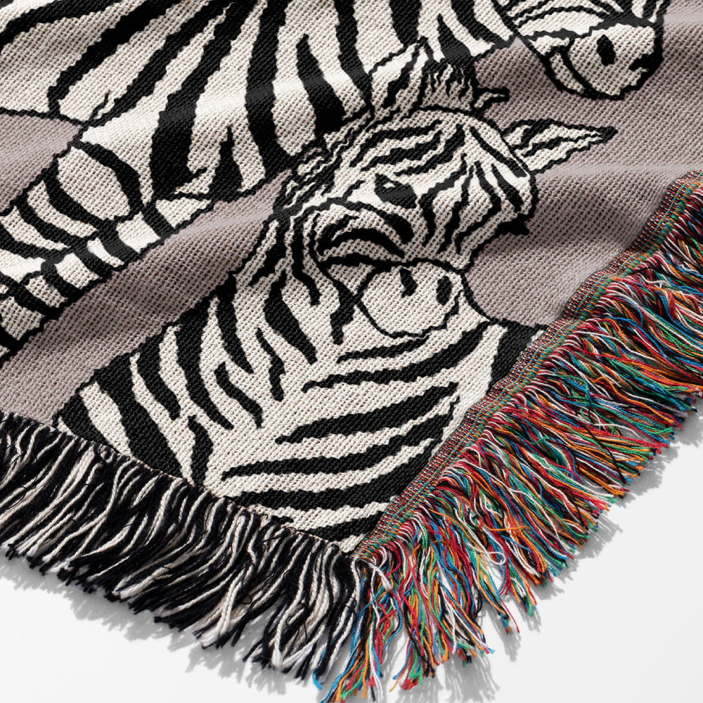
                  
                    Zebra Pattern Jacquard Woven Blanket (Lilac) | Harper & Blake
                  
                