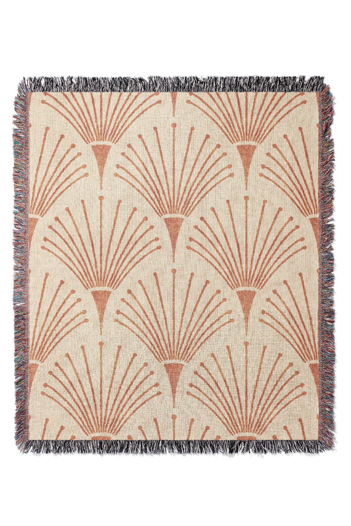 Albertine By Amy MacCready Jacquard Woven Blanket (Peach) | Harper & Blake
