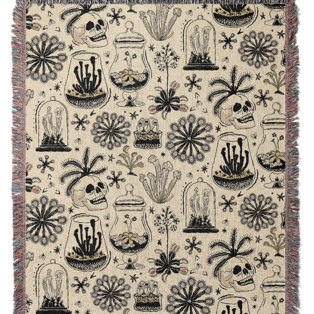
                  
                    Carnivorous Plants by Misentangledvision Jacquard Woven Blanket (Beige) | Harper & Blake
                  
                
