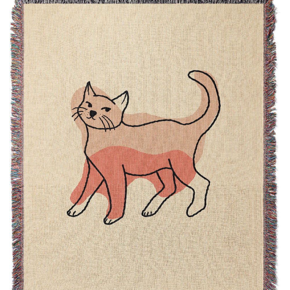 
                  
                    Cat Colour Jacquard Woven Blanket (Neutral) | Harper & Blake
                  
                