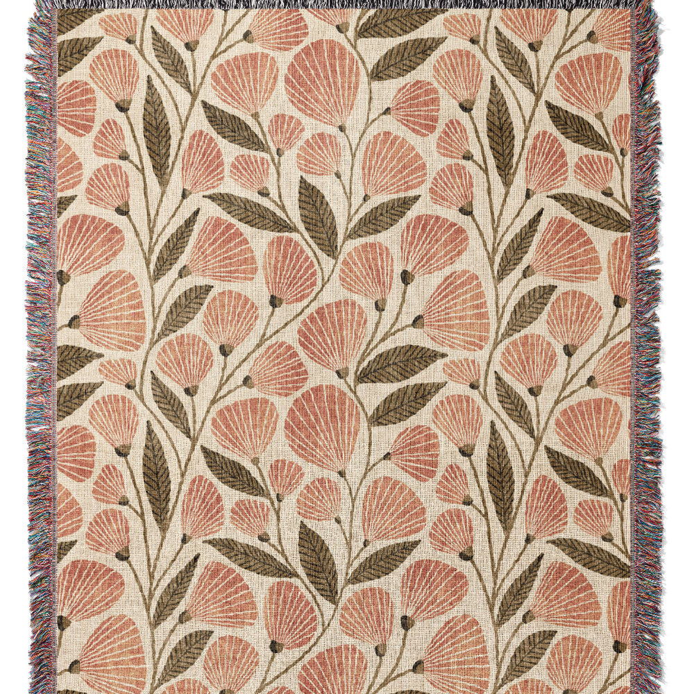Cecile By Amy MacCready Jacquard Woven Blanket (Beige) | Harper & Blake