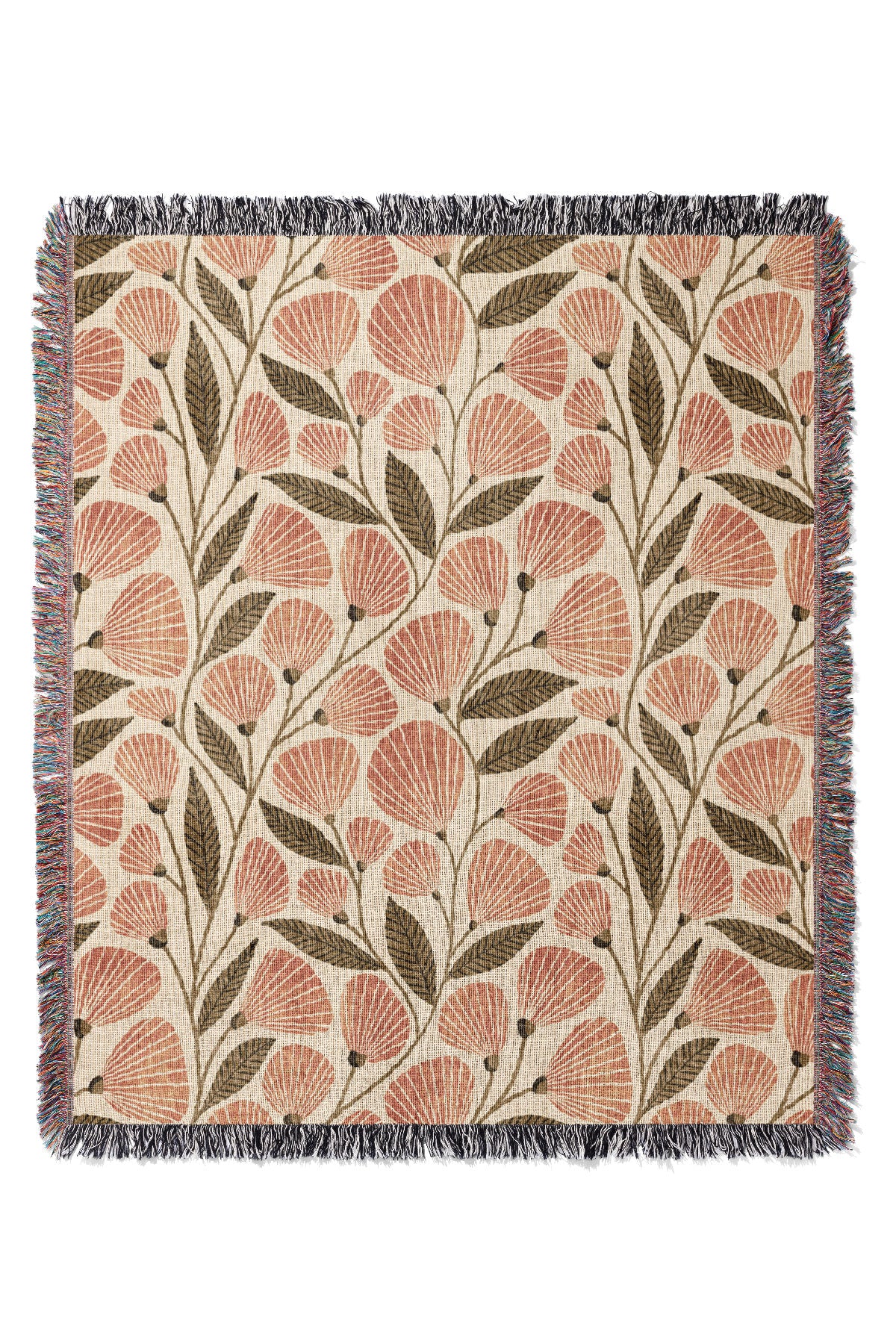 Cecile By Amy MacCready Jacquard Woven Blanket (Beige) | Harper & Blake