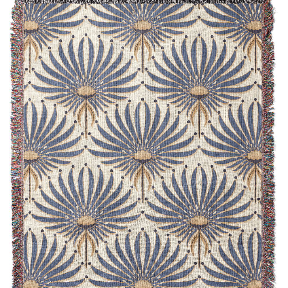 
                  
                    Geometric Flower by Garabateo Jacquard Woven Blanket (Very Peri) | Harper & Blake
                  
                