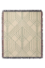 George By Amy MacCready Jacquard Woven Blanket (Beige)