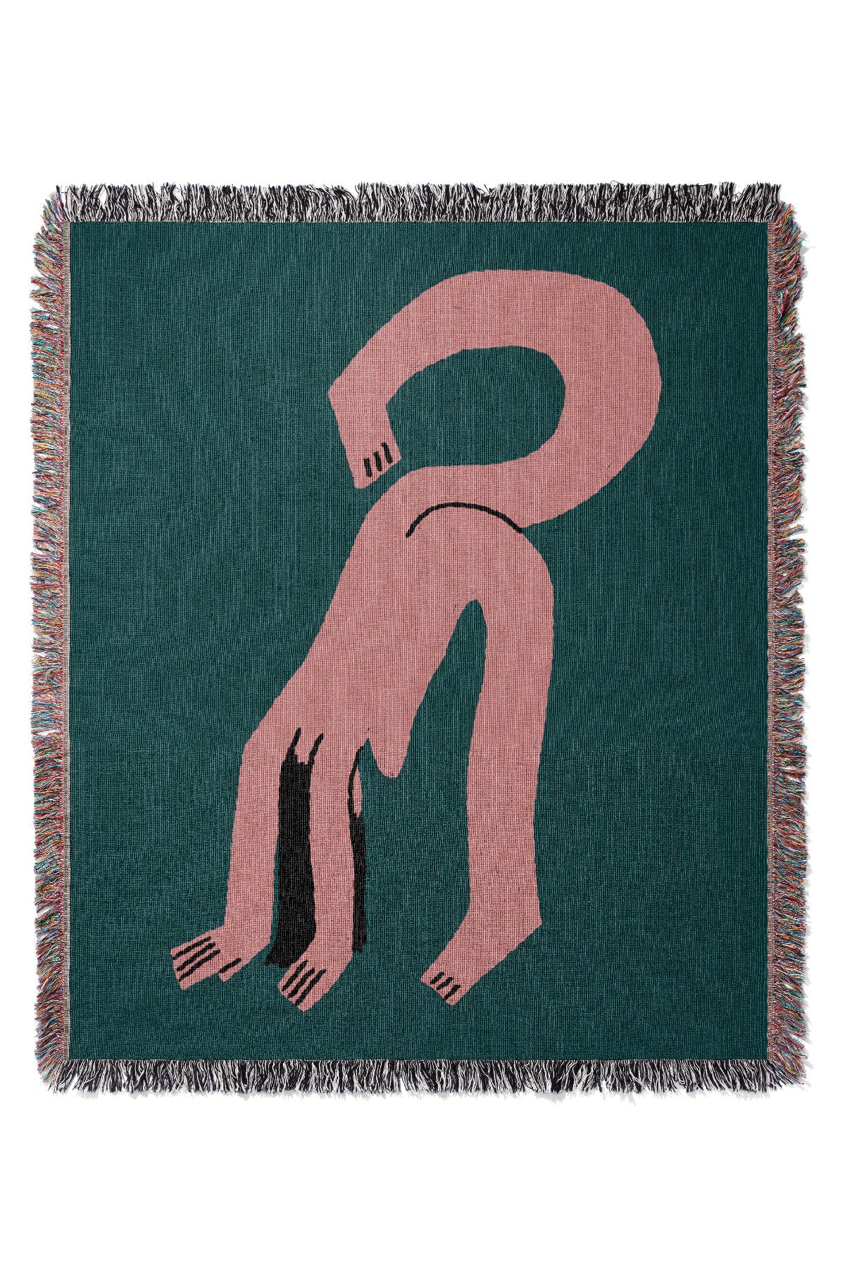 Yoga by Aley Wild Jacquard Woven Blanket (Green) | Harper & Blake