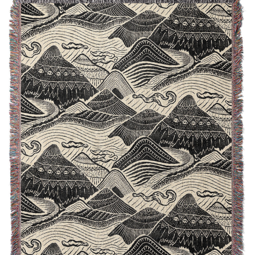 
                  
                    Mystical Mountains by Misentangledvision Jacquard Woven Blanket (Monochrome) | Harper & Blake
                  
                