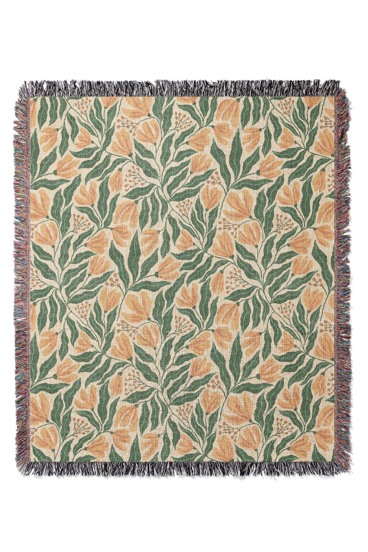 Nadine By Amy MacCready Jacquard Woven Blanket (Green) | Harper & Blake