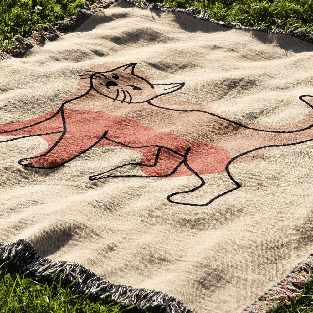 
                  
                    Cat Colour Jacquard Woven Blanket (Neutral) | Harper & Blake
                  
                