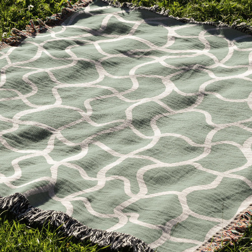 
                  
                    Swirl Check Jacquard Woven Blanket (Blue) | Harper & Blake
                  
                
