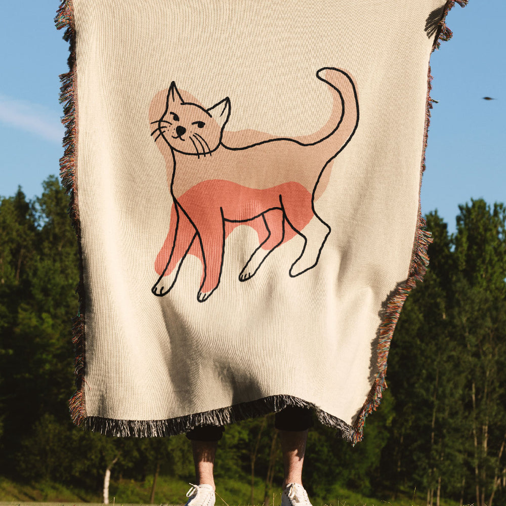 
                  
                    Cat Colour Jacquard Woven Blanket (Neutral) | Harper & Blake
                  
                