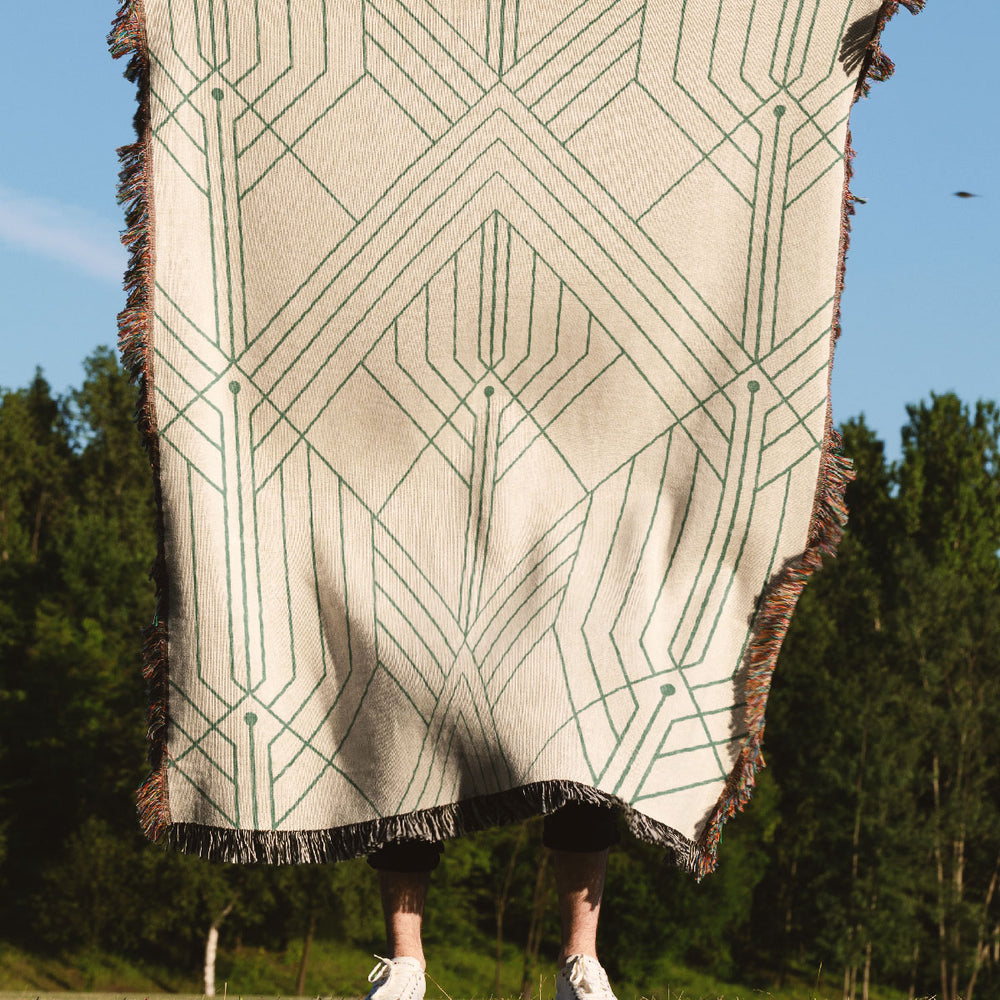 
                  
                    George By Amy MacCready Jacquard Woven Blanket (Beige) | Harper & Blake
                  
                
