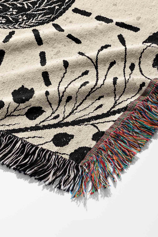 
            
                Load image into Gallery viewer, The Sun and Energy by Denes Anna Design Jacquard Woven Blanket (White) | Harper &amp;amp; Blake
            
        