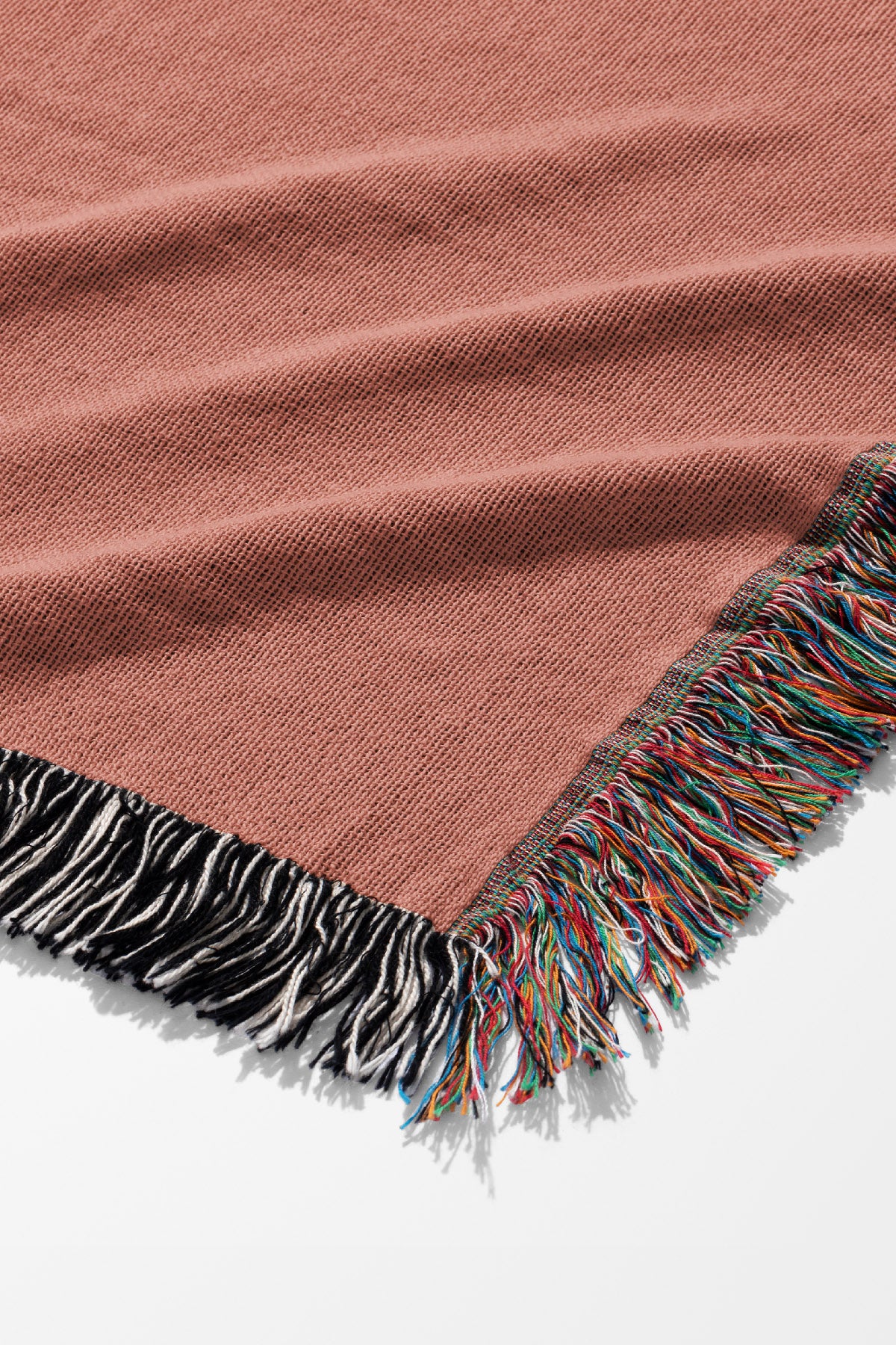 Floral Tiger Jacquard Woven Blanket (Dusty Pink) | Harper & Blake