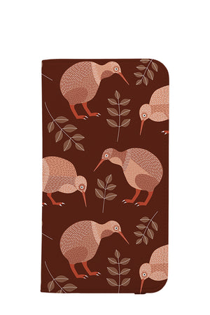 Kiwi Birds by Dalightdesign Wallet Phone Case (Brown) | Harper & Blake