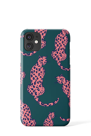 Leopard Animal Phone Case (Green Pink) - Harper & Blake
