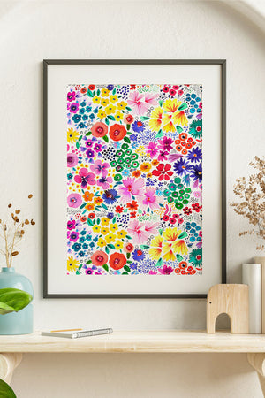 
            
                Load image into Gallery viewer, Little Spring Flowers By Ninola Design Giclée Art Print Poster (Colourful) | Harper &amp;amp; Blake
            
        