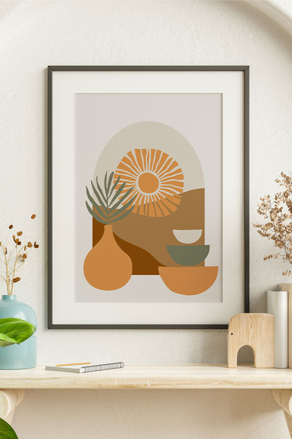 Sun Element Art Print Poster (Neutral) | Harper & Blake