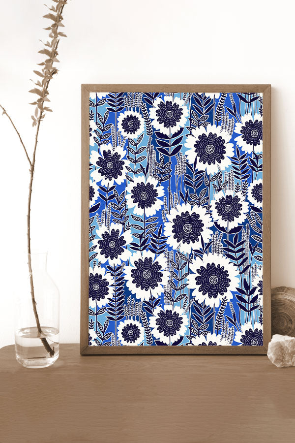 
                  
                    Retro Garden by Rachel Parker Giclée Art Print Poster (Blue) | Harper & Blake
                  
                