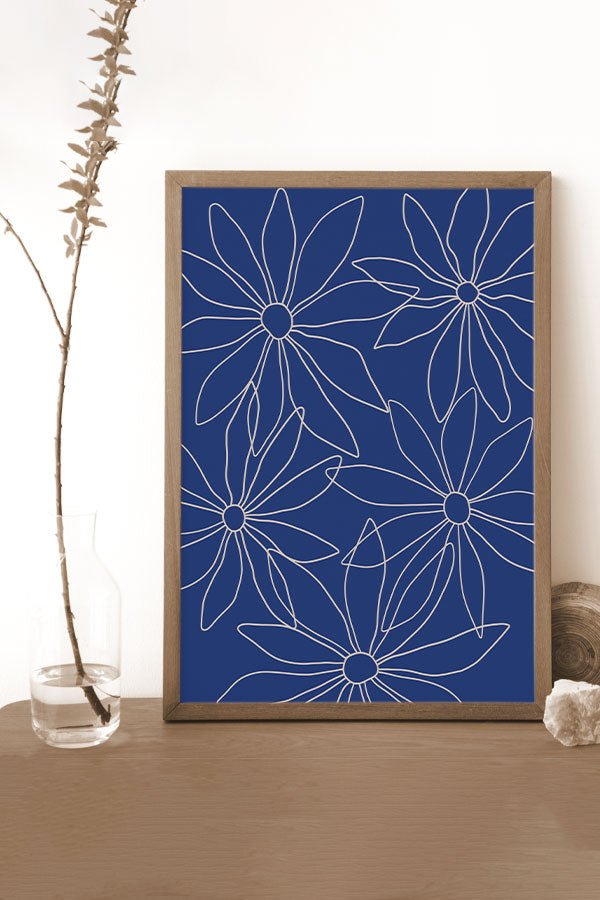 
                  
                    Scatter Daisy Giclée Art Print Poster in Blue | Harper & Blake
                  
                