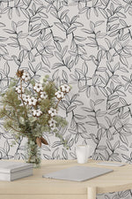 Willow Leaves Wallpaper (Off White)