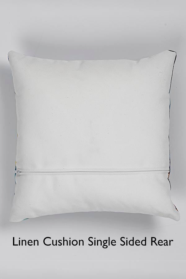 Linen Cushion Single Sided Rear | White Background | Harper & Blake