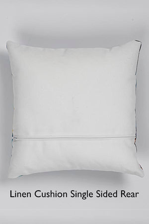 Linen Cushion Single Sided Rear - White Back