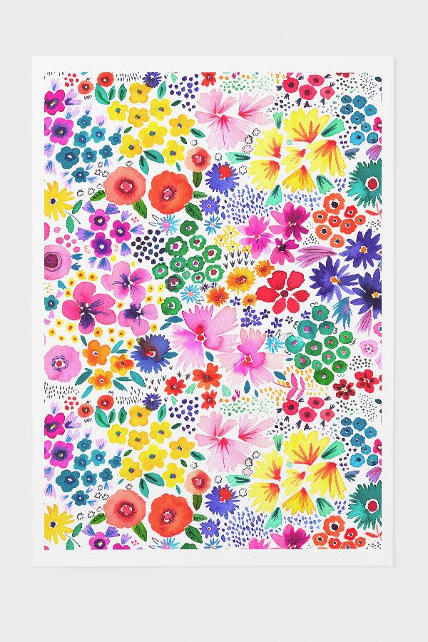 
            
                Load image into Gallery viewer, Little Spring Flowers By Ninola Design Giclée Art Print Poster (Colourful) | Harper &amp;amp; Blake
            
        