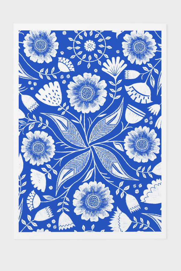 
            
                Load image into Gallery viewer, Botanical Blue by Rachel Parker Giclée Art Print Poster (Blue) | Harper &amp;amp; Blake
            
        