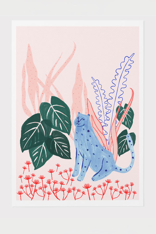 
                  
                    Felino by Ani Vidotto Giclée Art Print Poster (Pink) | Harper & Blake
                  
                