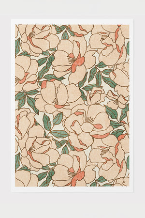 Floribunda By Amy MacCready Giclée Art Print Poster (Peach) | Harper & Blake