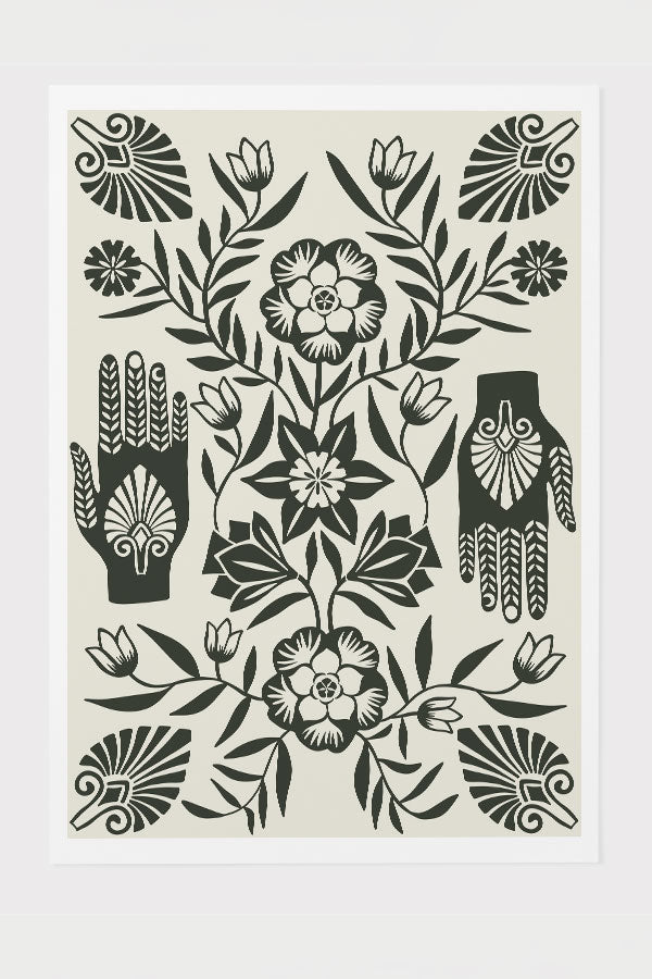 
                  
                    Flower Hands Giclée Art Print Poster Off White | Harper & Blake
                  
                