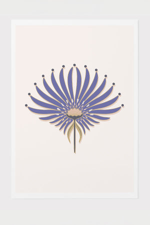 
            
                Load image into Gallery viewer, Geometric Flower by Garabateo Giclée Art Print Poster (Very Peri) | Harper &amp;amp; Blake
            
        