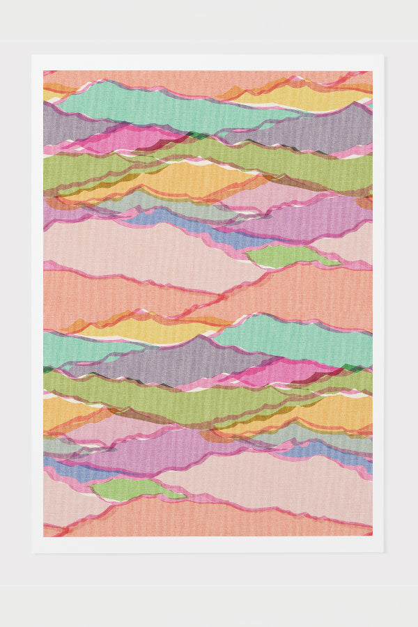 Mountain Colours by Cecilia Mok Giclée Art Print Poster (Rainbow) | Harper & Blake