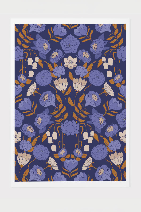Mystery Garden by Cecilia Mok Giclée Art Print Poster (Purple) | Harper & Blake