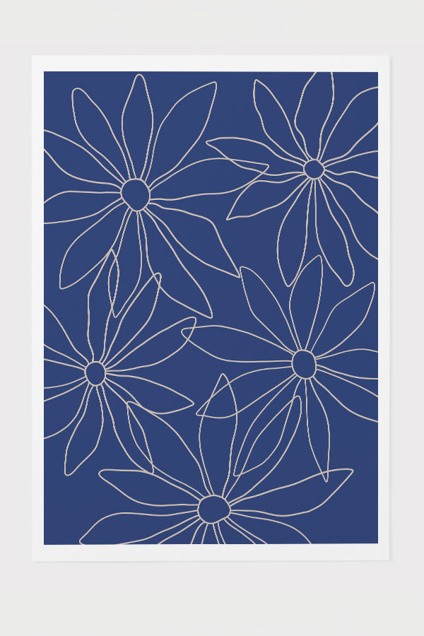 
                  
                    Scatter Daisy Giclée Art Print Poster in Blue | Harper & Blake
                  
                