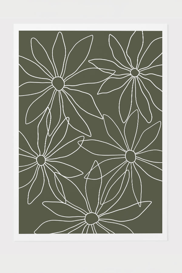 
                  
                    Scatter Daisy Giclée Art Print Poster in Green | Harper & Blake
                  
                