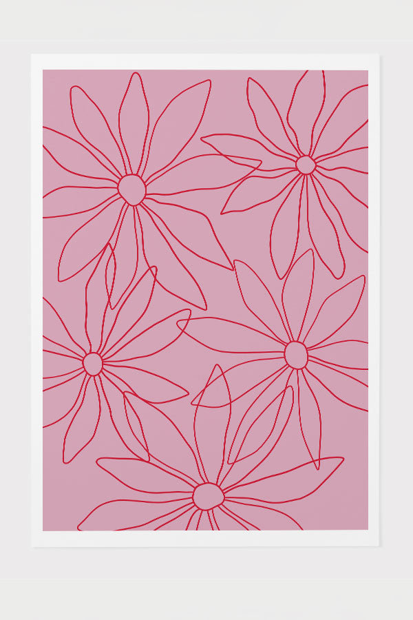 
                  
                    Scatter Daisy Giclée Art Print Poster in Pink | Harper & Blake
                  
                