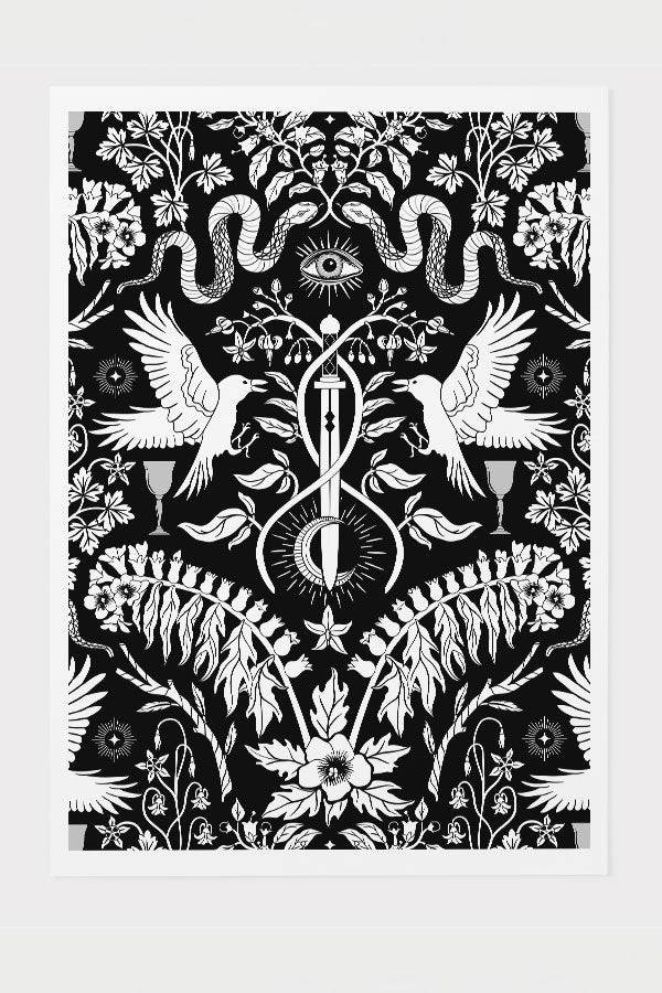 
                  
                    Witch Garden by Misentangledvision Giclée Art Print Poster (Black) | Harper & Blake
                  
                