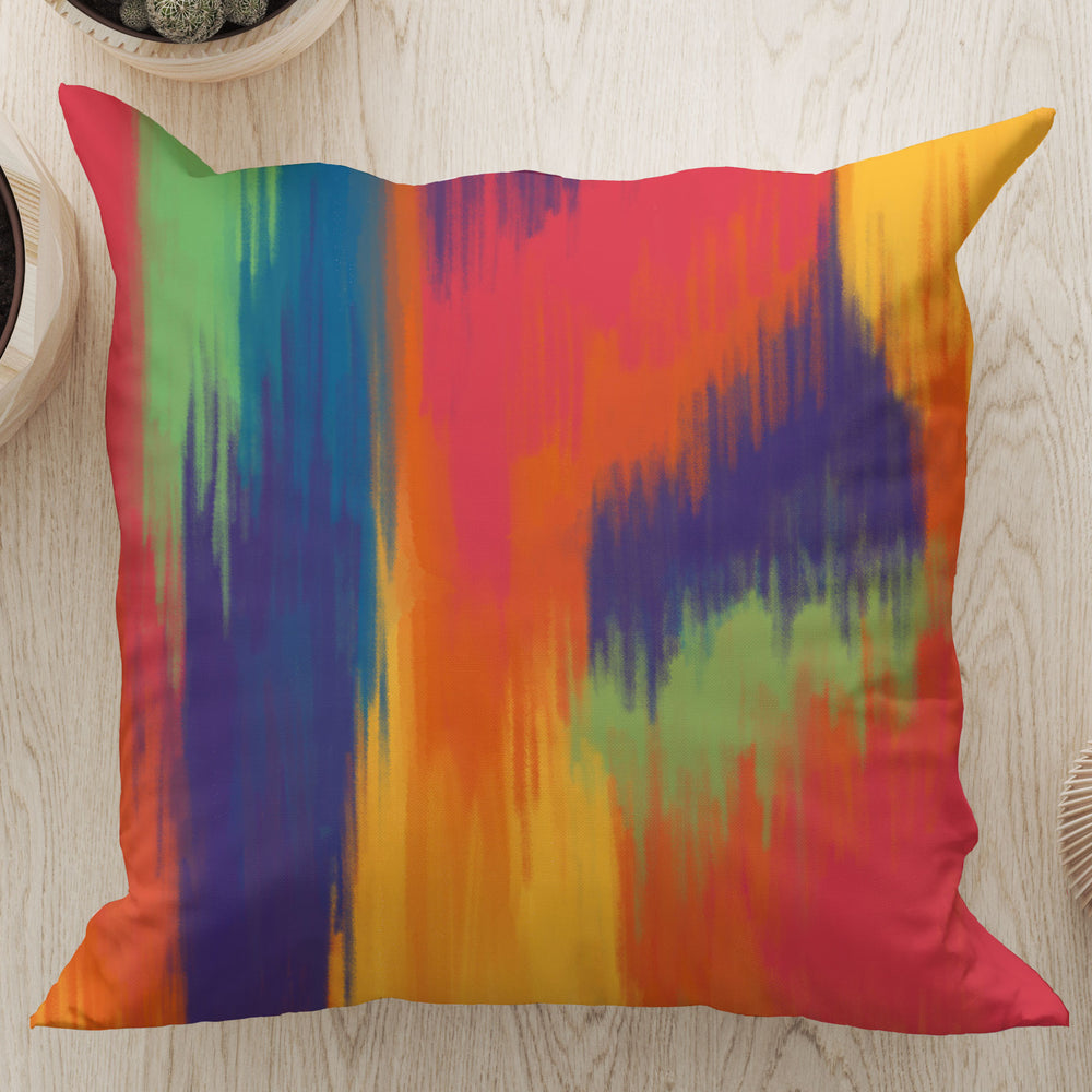
                  
                    Abstract Northern Lights Square Cushion (Rainbow) | Harper & Blake
                  
                